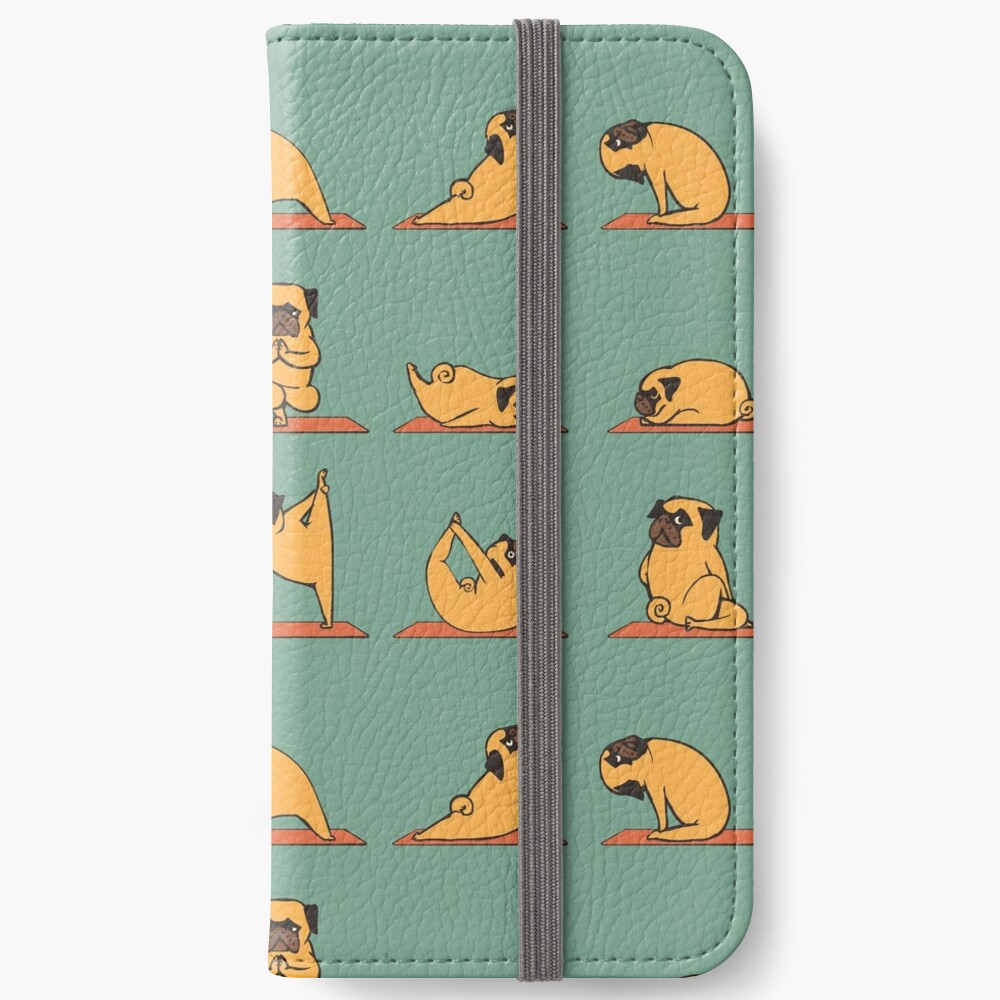 Pug Yoga iPhone Wallet