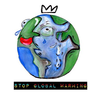 Premium Vector | Stop global warming poster design