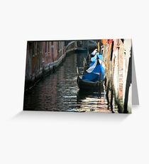 Five Gondolas Greeting Card