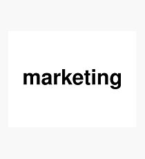 marketing Photographic Print
