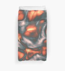 Coral Liquid Duvet Cover