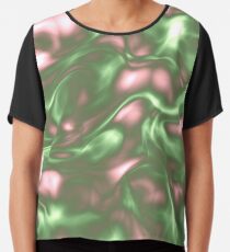 Dark Sea Green Liquid Chiffon Top