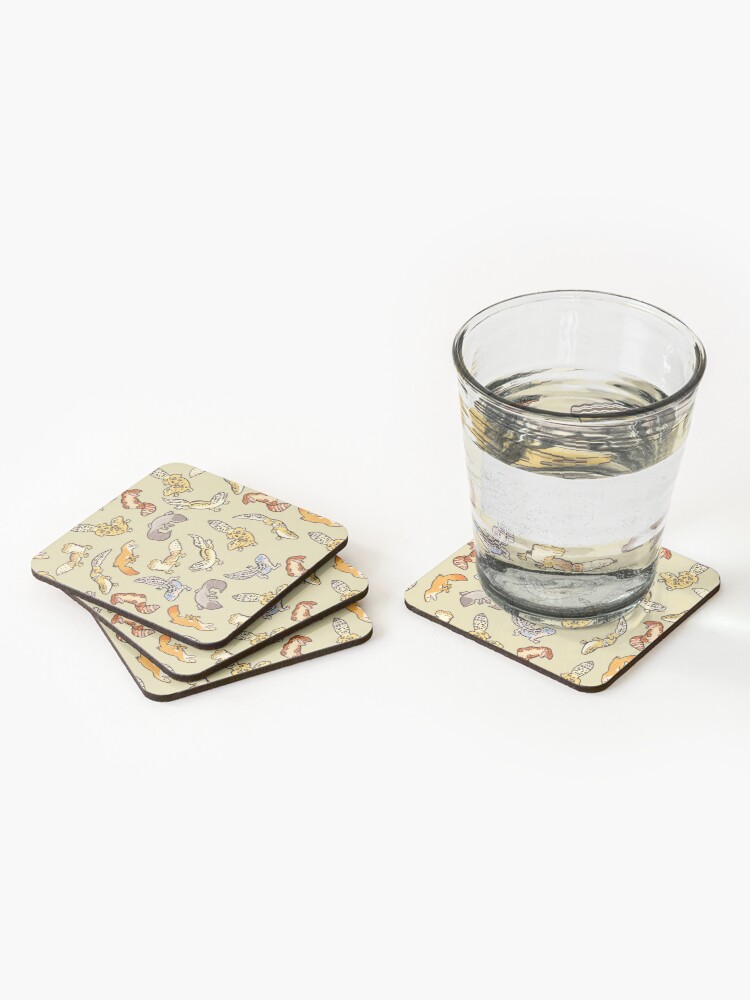 Alternate view of chub gecko babies Coasters (Set of 4)