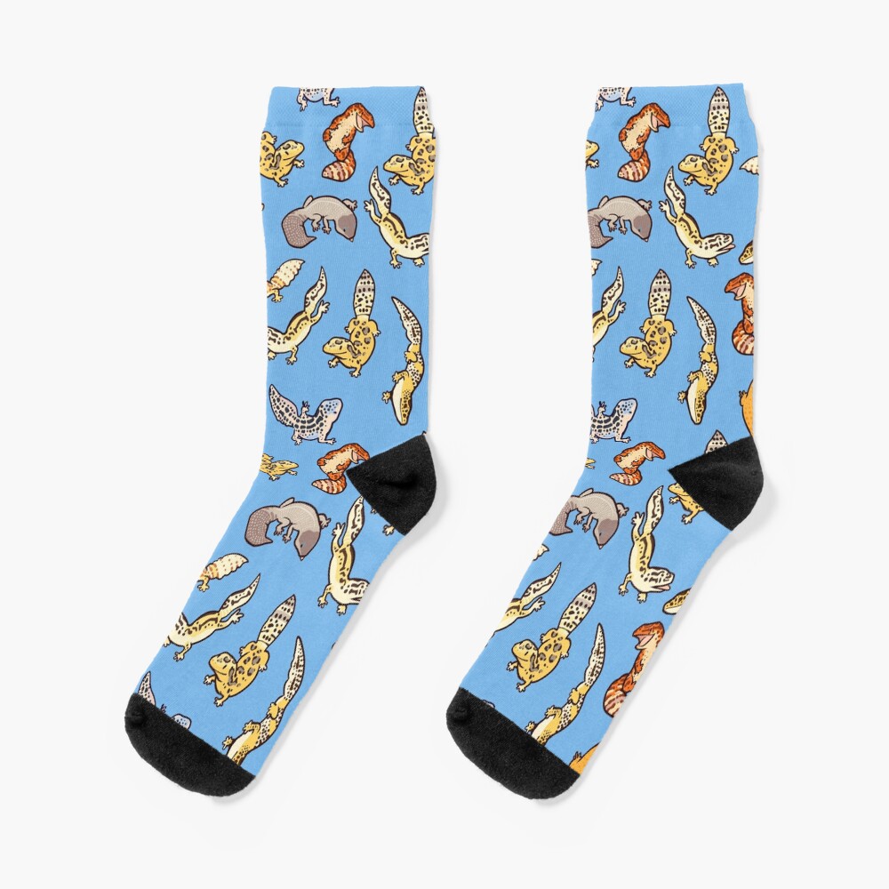 chub geckos in blue Socks