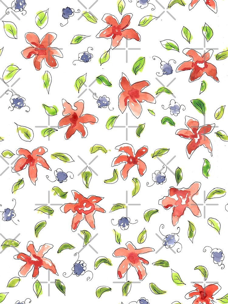 Water color abstract floral by creativinchi