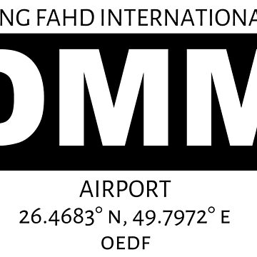 Artwork thumbnail, King Fahd International Airport Dammam DMM by AvGeekCentral