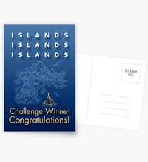 Islands, Islands, Islands Challenge Winner Award Postcards