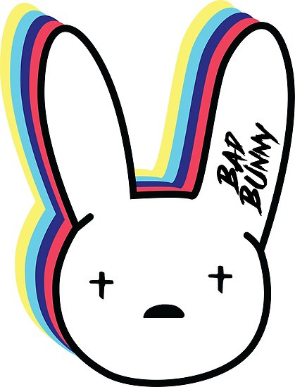 Download "Bad Bunny Logo" Poster by DanielaRdzG | Redbubble