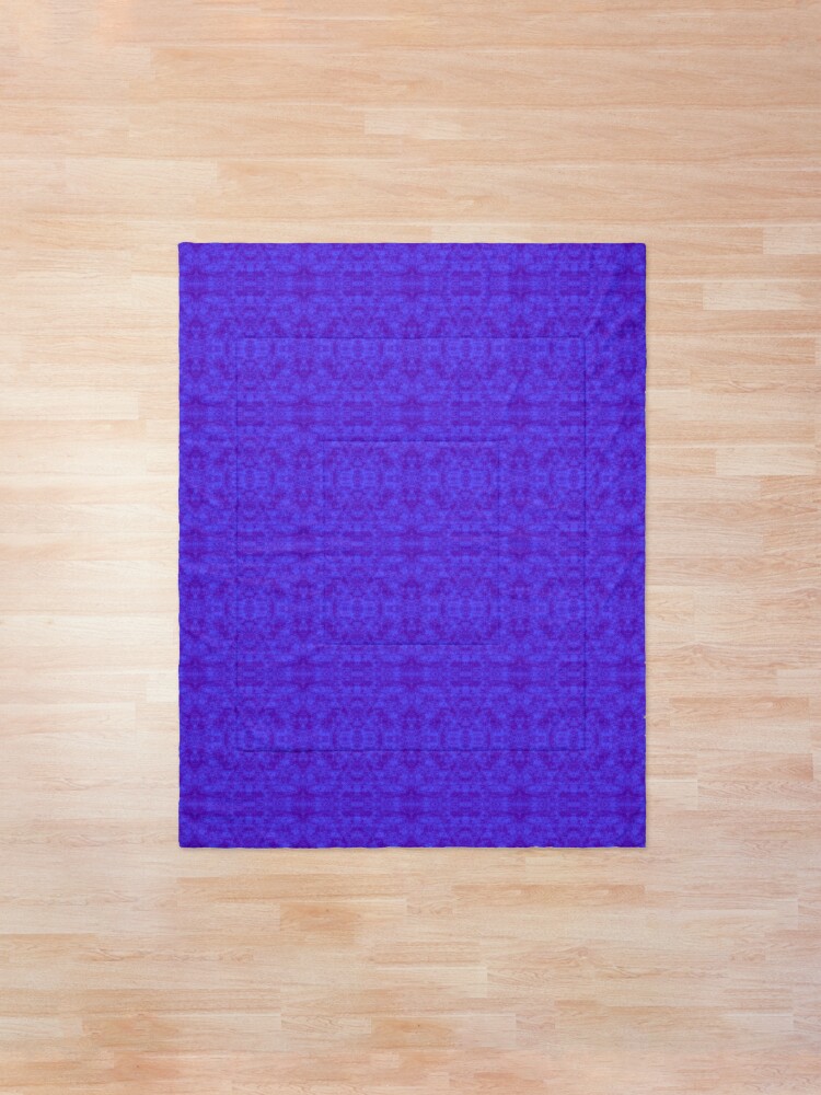 Royal Blue Damask Comforter By Dlmtleart Redbubble