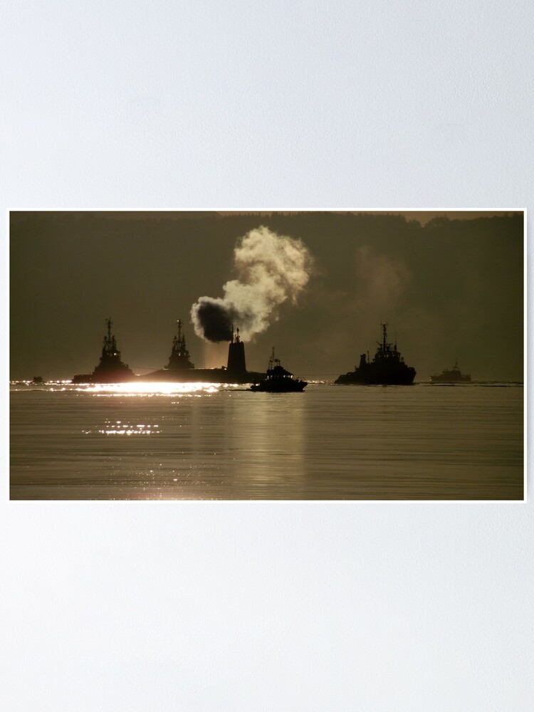 Alternate view of HMS Vanguard Poster