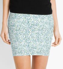 Blue Leaf Loveliness Mini Skirt