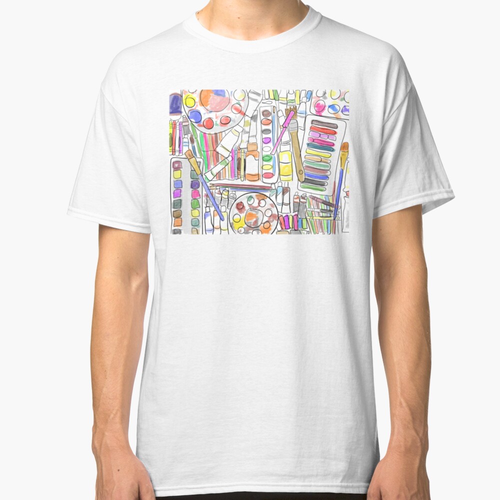 I’m Addicted.... To Art Supplies Color Version Classic T-Shirt