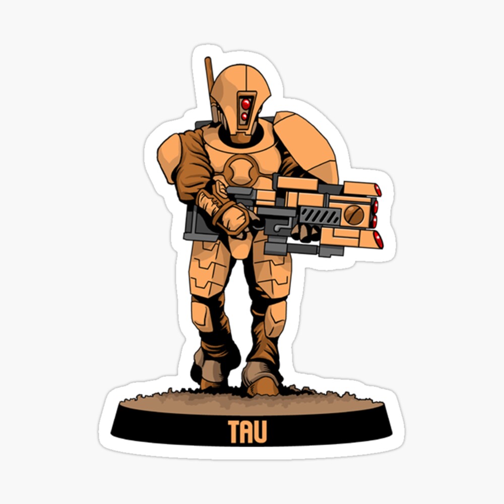 Tau Fire Warrior Character Model Warhammer 40K Sticker