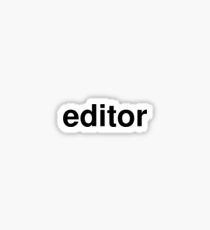 editor Sticker
