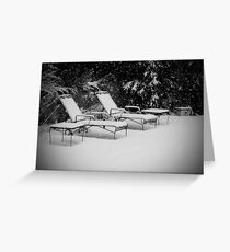 Bed of Snow Greeting Card