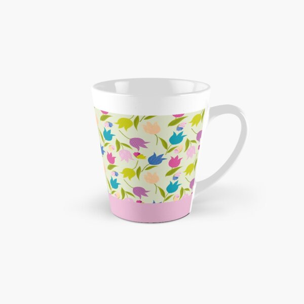 Decorative Tulips Pattern Tall Mug