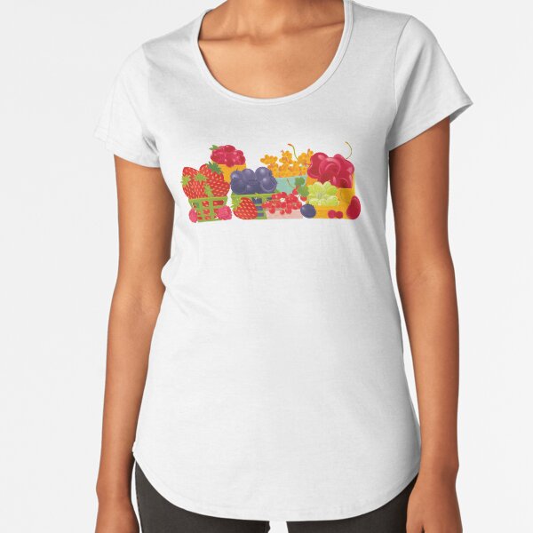 Fruits Market Premium Scoop T-Shirt