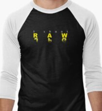 Raw shooter photographer Men's Baseball ¾ T-Shirt