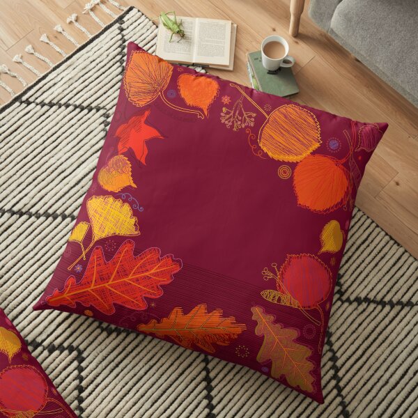 Autumn Leaves Floor Pillow