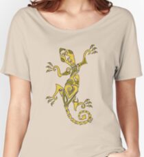 Lizard Tattoo Yellow Women's Relaxed Fit T-Shirt