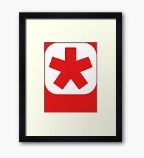 Choose the color of your clan (plain white) Framed Print