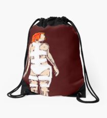 Leeloo Fifth Element - iconic film sketches Drawstring Bag