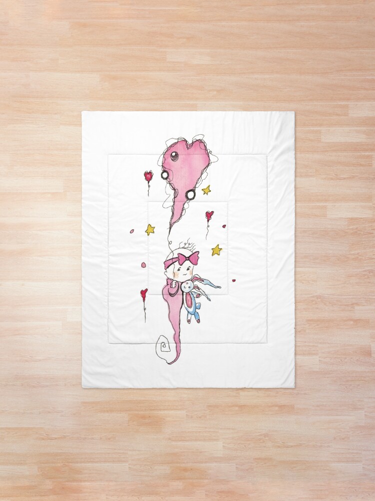 Cute Little Baby Girl Comforter By Highartdesigns Redbubble