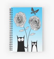 Paper Flowers Spiral Notebook