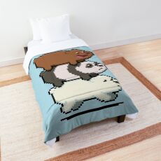 8-bit We Bare Bears Comforter