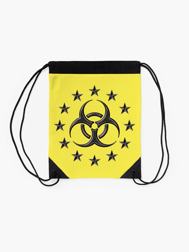 Alternate view of Biological Hazard Drawstring Bag