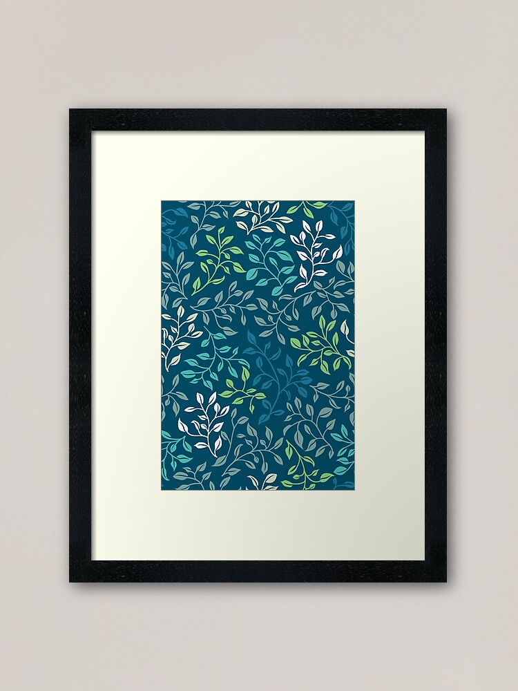 Alternate view of Leafy Tangle Framed Art Print