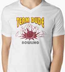 The Dude Bowling T-Shirt Men's V-Neck T-Shirt
