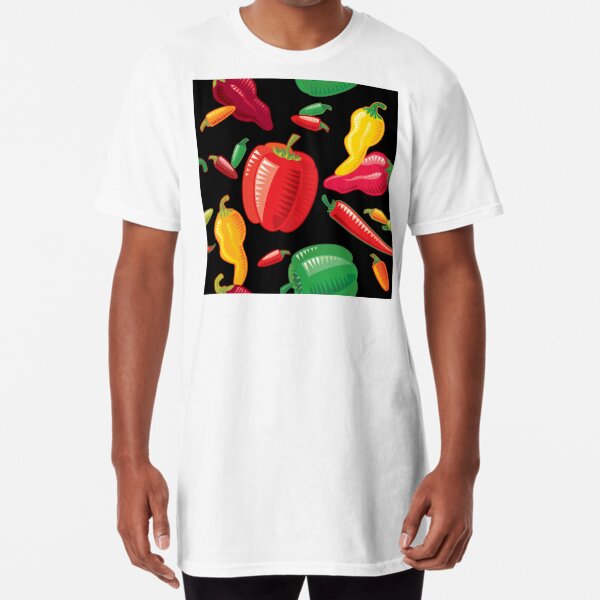 Hot Peppers Long T-Shirt