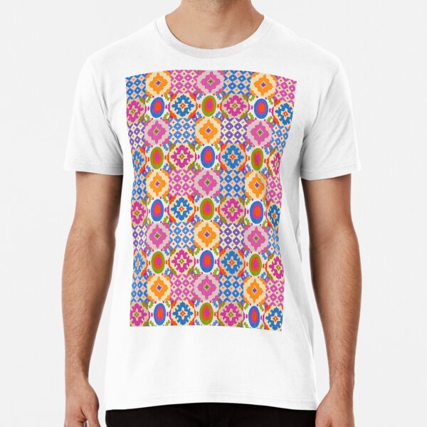 Decorative Ikat Pattern Premium T-Shirt