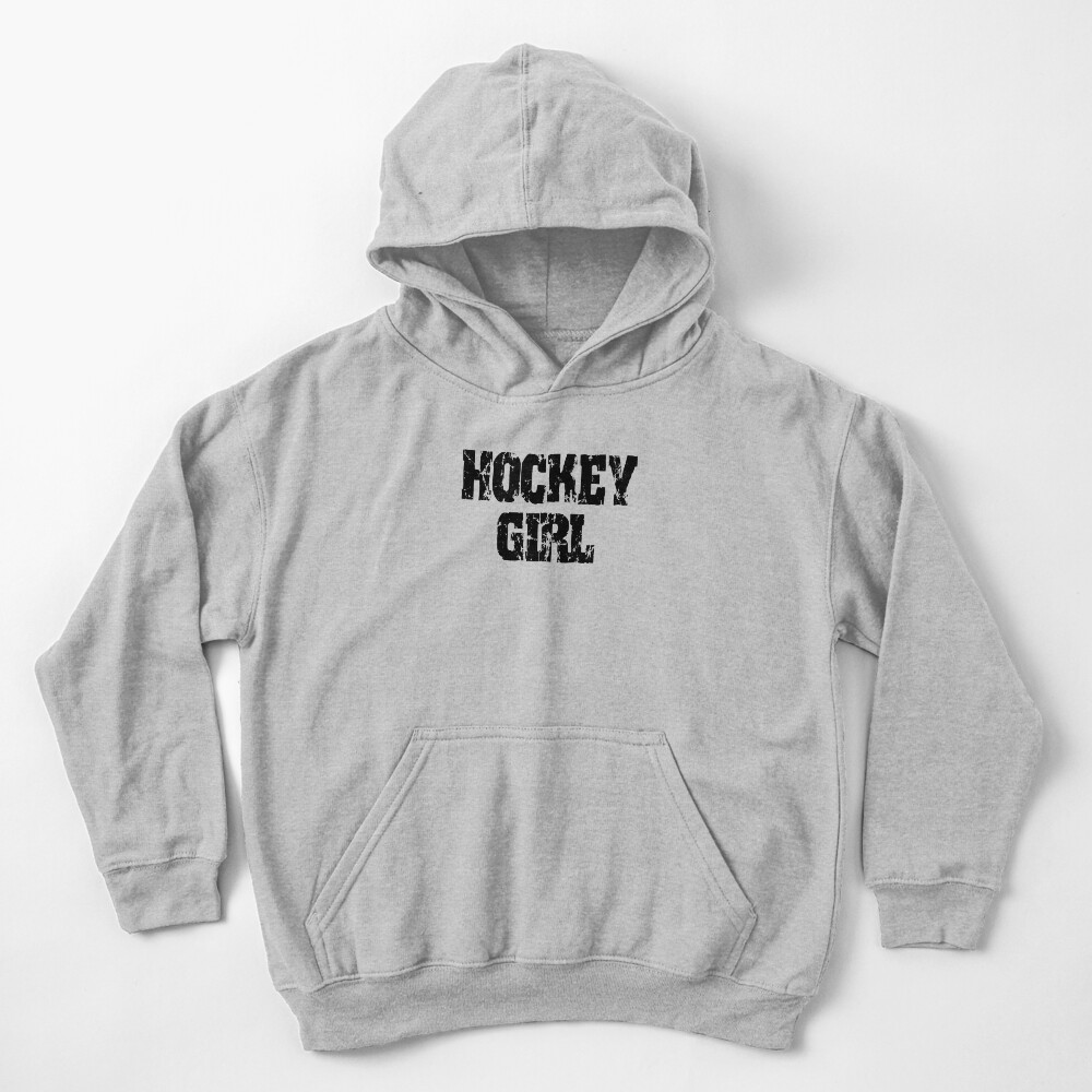 Hockey Girl Kids Pullover Hoodie