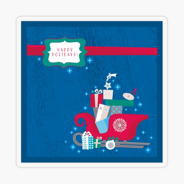 Happy Holidays! Transparent Sticker