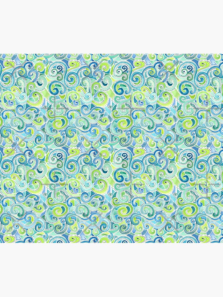 Swirly Spiral Watercolor by creativinchi