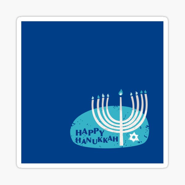 Happy Hanukkah! Glossy Sticker
