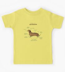 Anatomy of a Dachshund Kids T-Shirt