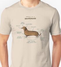 Anatomy of a Dachshund Unisex T-Shirt
