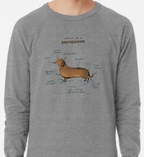 Anatomie eines Dackels Leichtes Sweatshirt