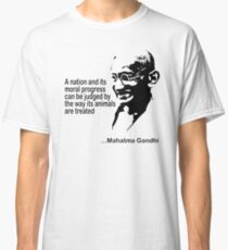 Gandhi Animal Rights T-Shirt Classic T-Shirt
