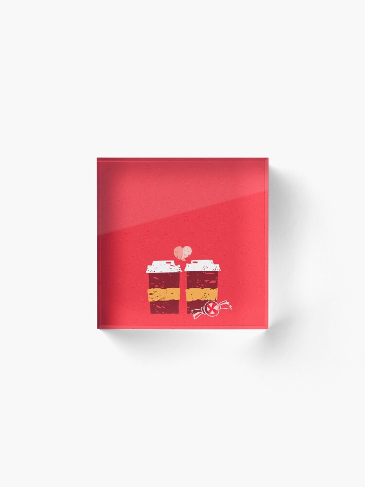 Alternate view of Coffee for Two Acrylic Block