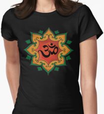 Om India, Hindu, Hinduism Women's Fitted T-Shirt