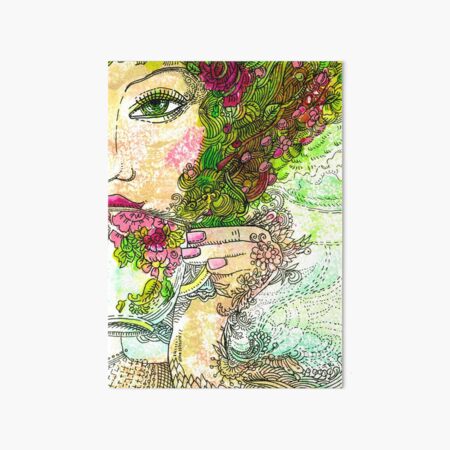 Morning Coffee Art Board Print
