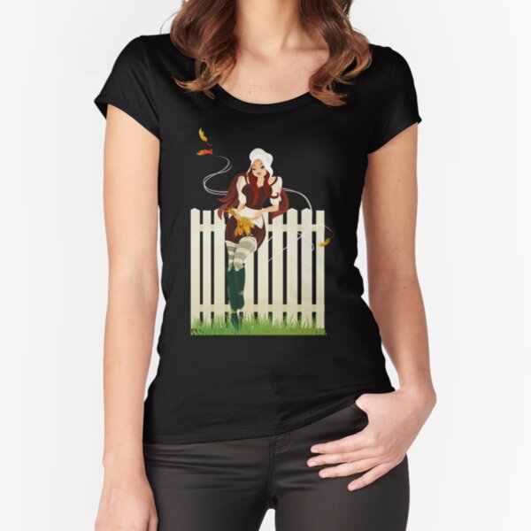 Happy Thanksgiving Day! Fitted Scoop T-Shirt