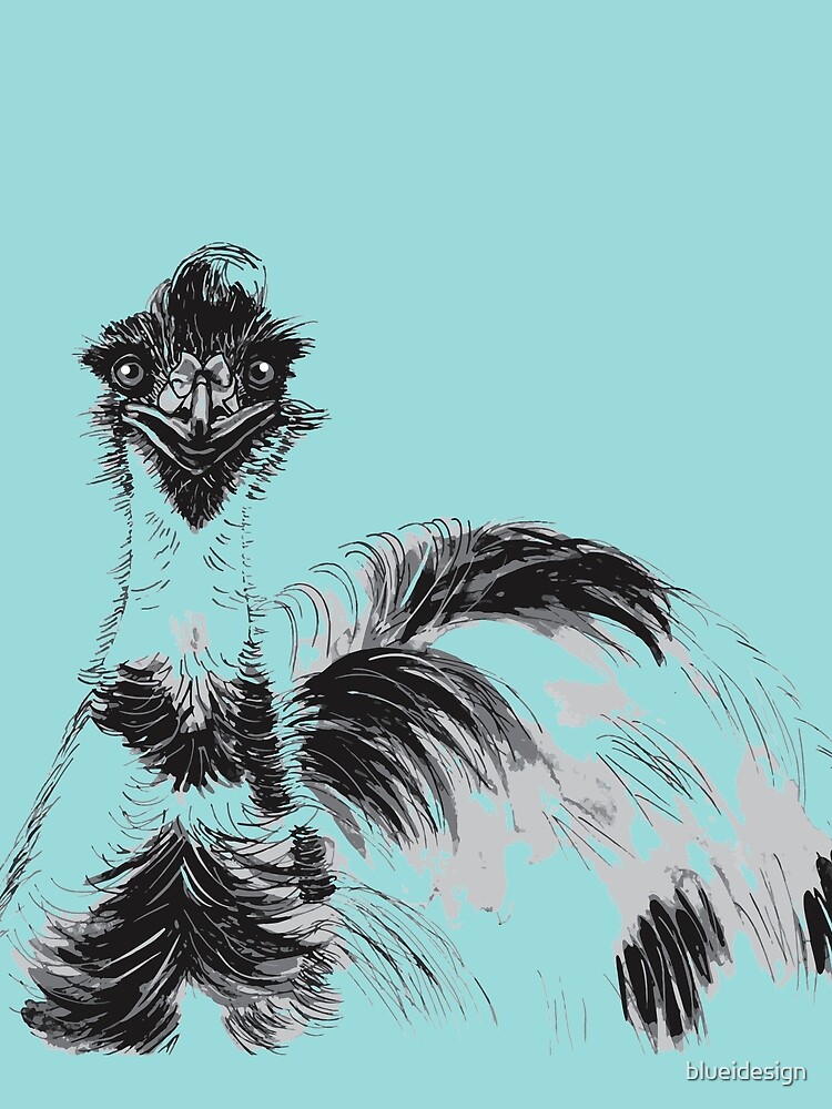 Emu Black and White by blueidesign