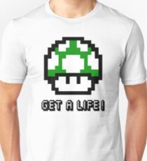 Mario Mushroom Get A Life Unisex T-Shirt