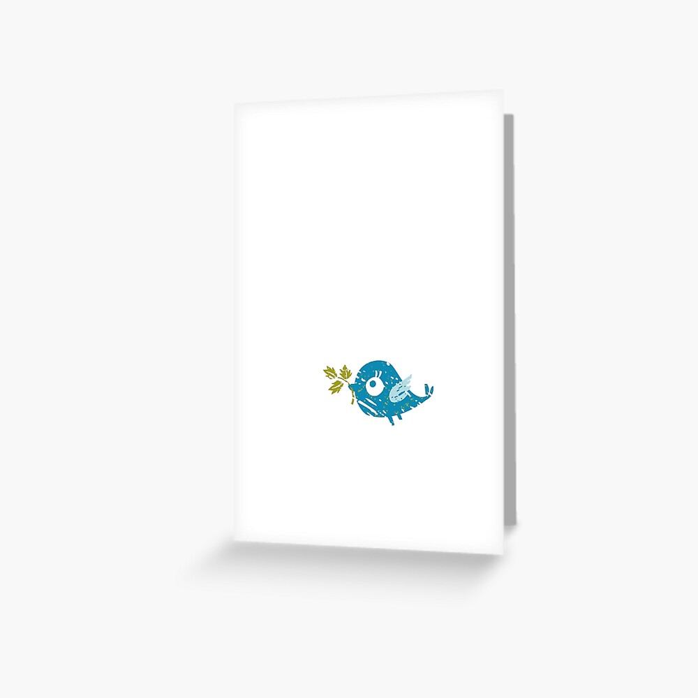 Blue Bird Greeting Card