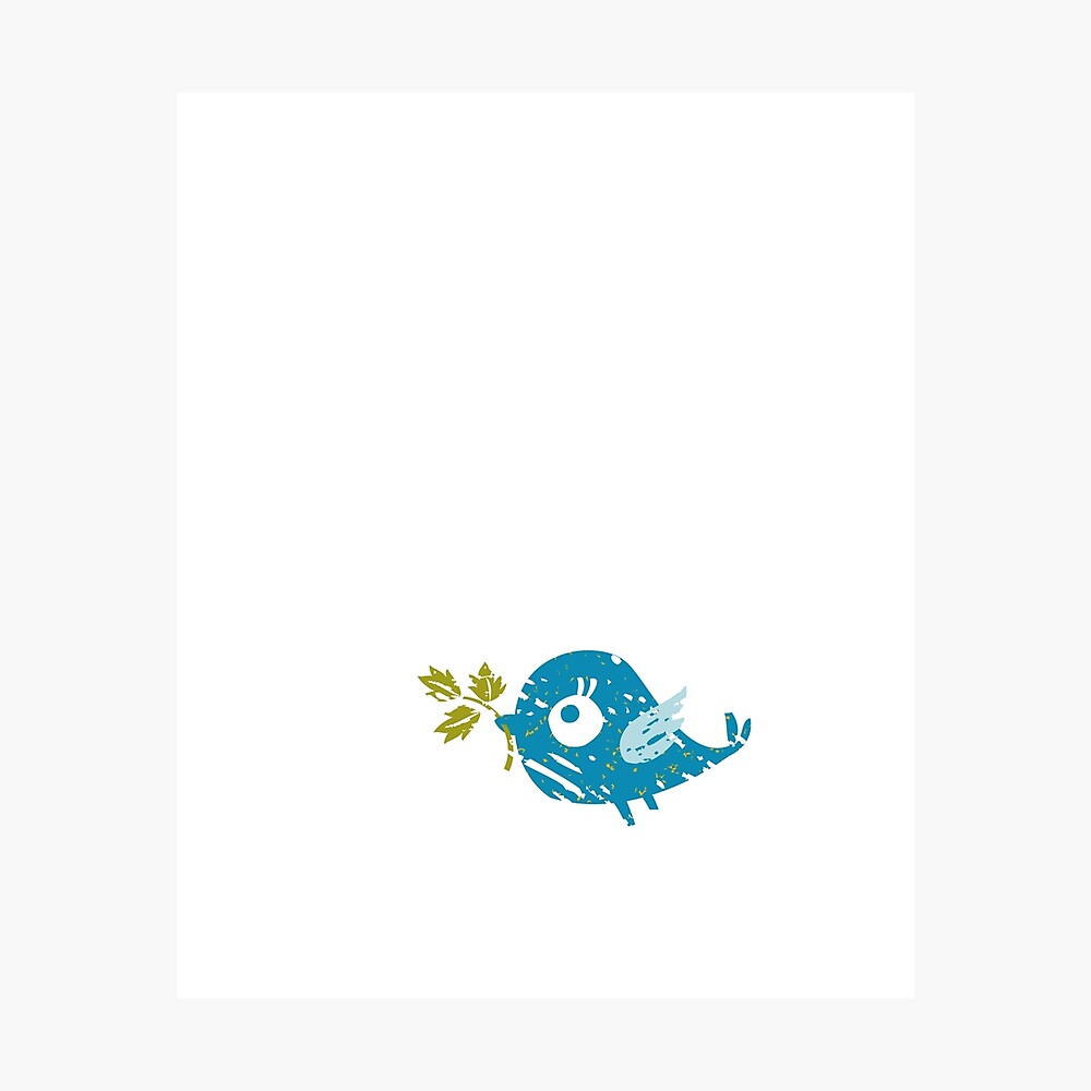 Blue Bird Photographic Print